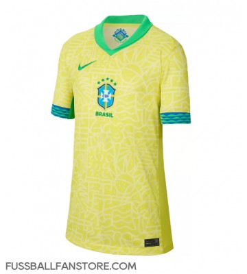 Brasilien Replik Heimtrikot Damen Copa America 2024 Kurzarm